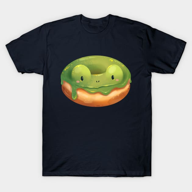 Cute Froggy Donut T-Shirt by Claire Lin